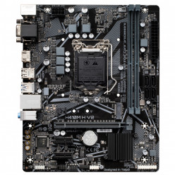 GIGABYTE H410M H V2, Socket 1200, Intel® H470 (10th Gen CPU), Dual 2xDDR4-2933, CPU Intel graphics, VGA, HDMI, 1xPCIe X16, 4xSATA3, RAID, 1xM.2, 2xPCIe X1, ALC887 HDA, GbE LAN, 4xUSB3.2, RGB Led, mATX